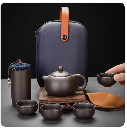 Gongfu Tea Set - Purple Clay Travel Tea Set Outdoor