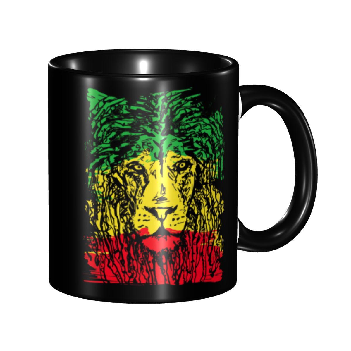Coffee Tea Bottle - Custom Reggae Music Lion Jamaican Flag