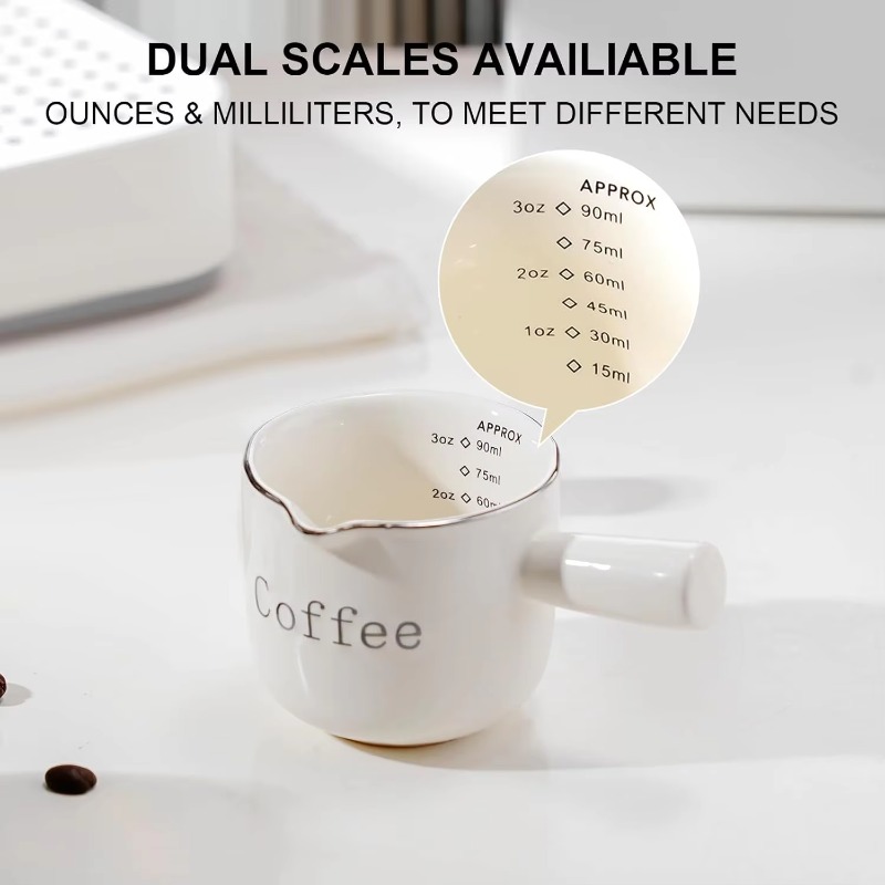 Coffee Tea Bottle - Mini Ceramic Coffee Cup with Handle