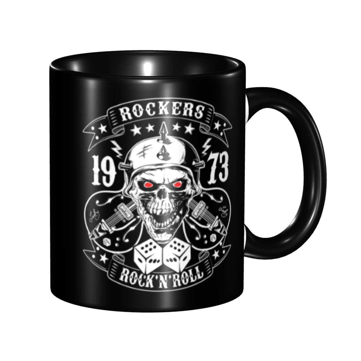 Coffee Tea Bottle - Personalized Rockabilly Rock Skull Rockers Rock
