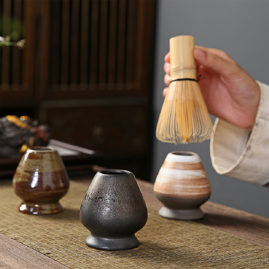 Gongfu Tea Set - Japanese Coarse pottery Matcha Tea Chasen