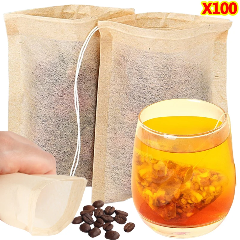 100Pcs Teabags with Drawstring – обзор и цена Coffee Bean And Tea Leaf