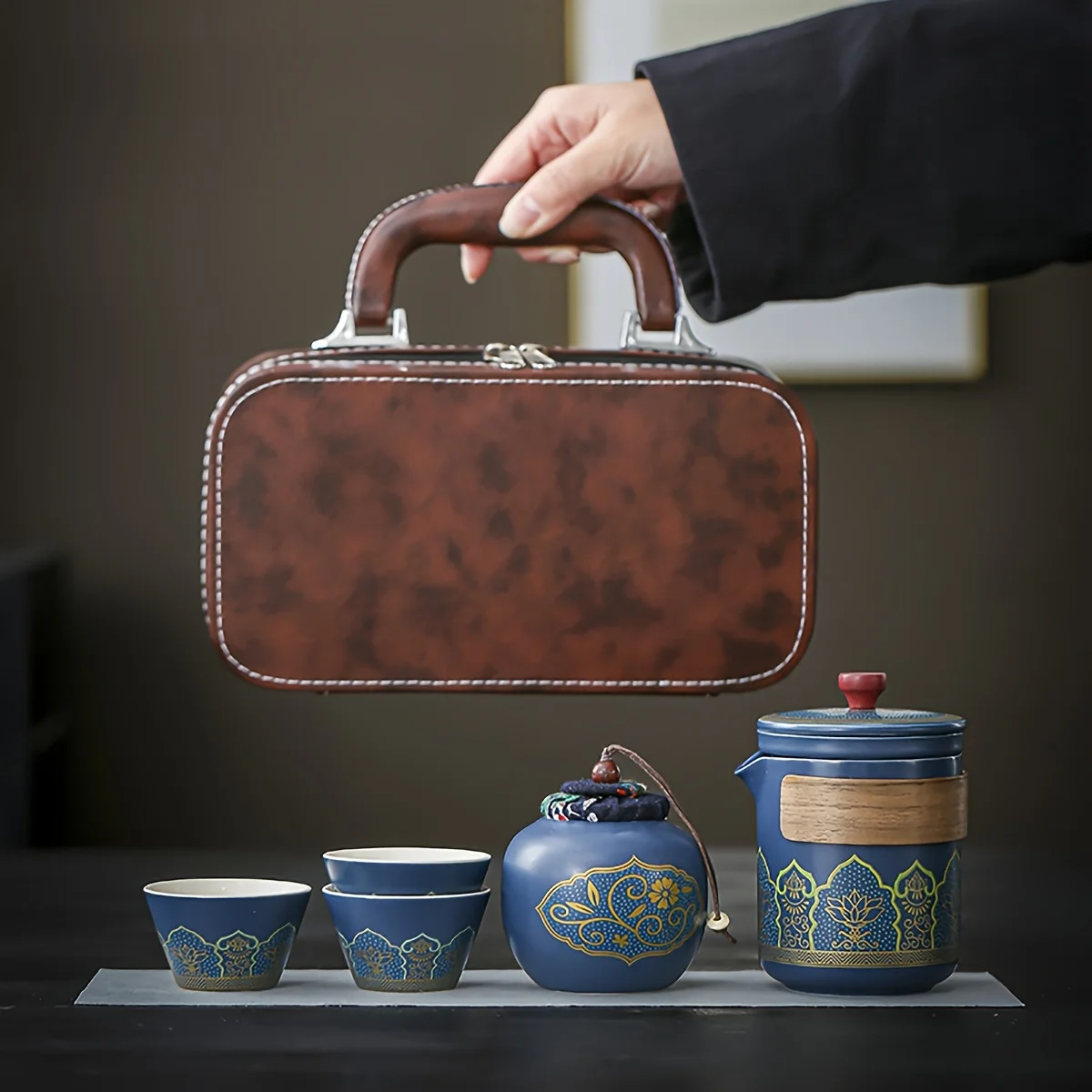 1 Set Travel Tea Set Portable  – обзор и цена Gongfu Tea Set