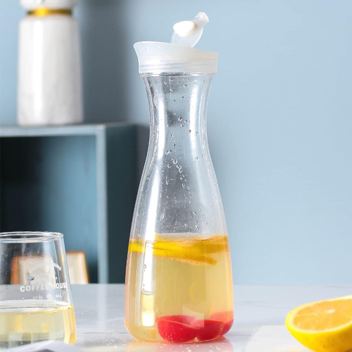 1pcsPitchers With Lid,Clear Pl – обзор и цена Coffee Tea Or