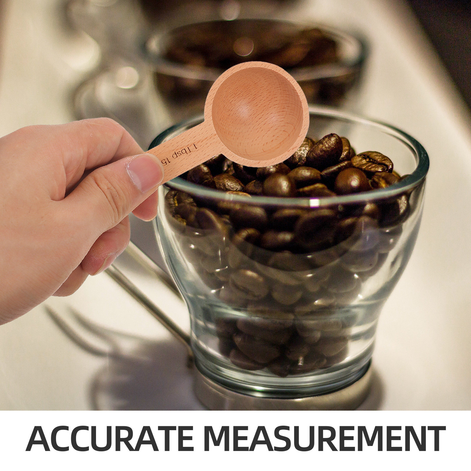 3Pcs Wooden Measuring Spoons S – обзор и цена Coffee Bean And Tea Leaf