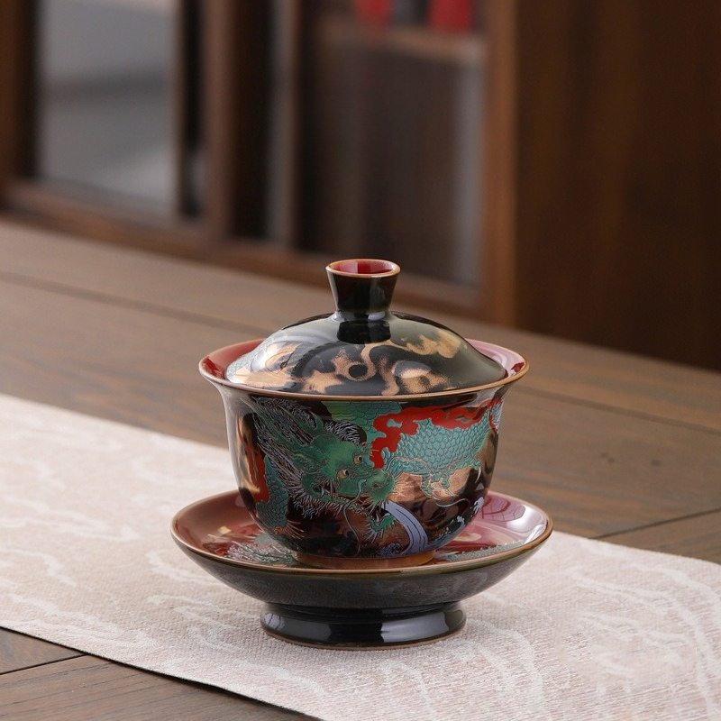 Creative Retro Ceramic Gaiwan  – обзор и цена Gongfu Tea Set