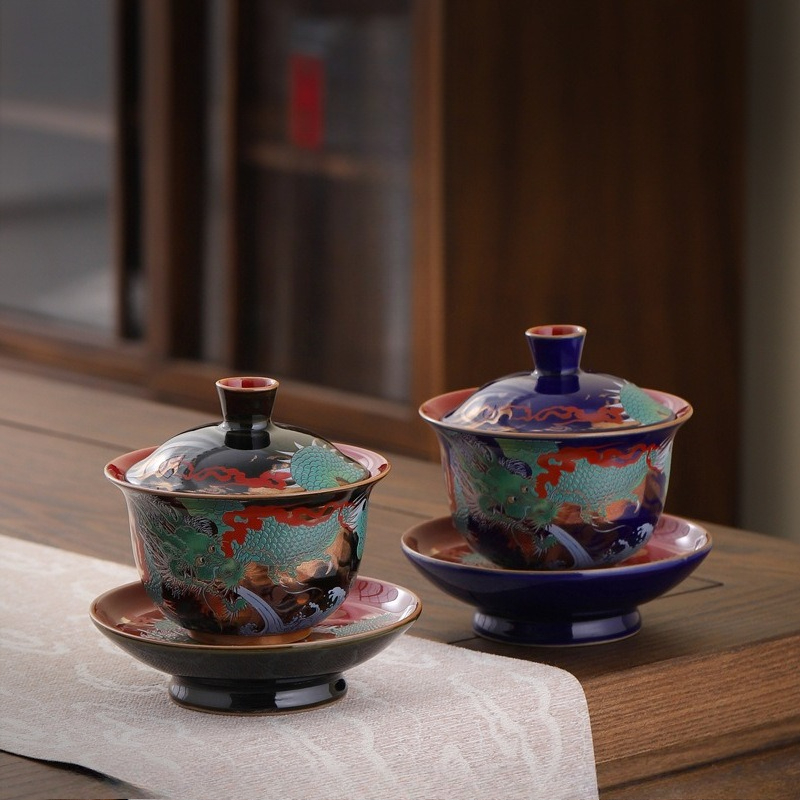 Creative Retro Ceramic Gaiwan  – обзор и цена Gongfu Tea Set