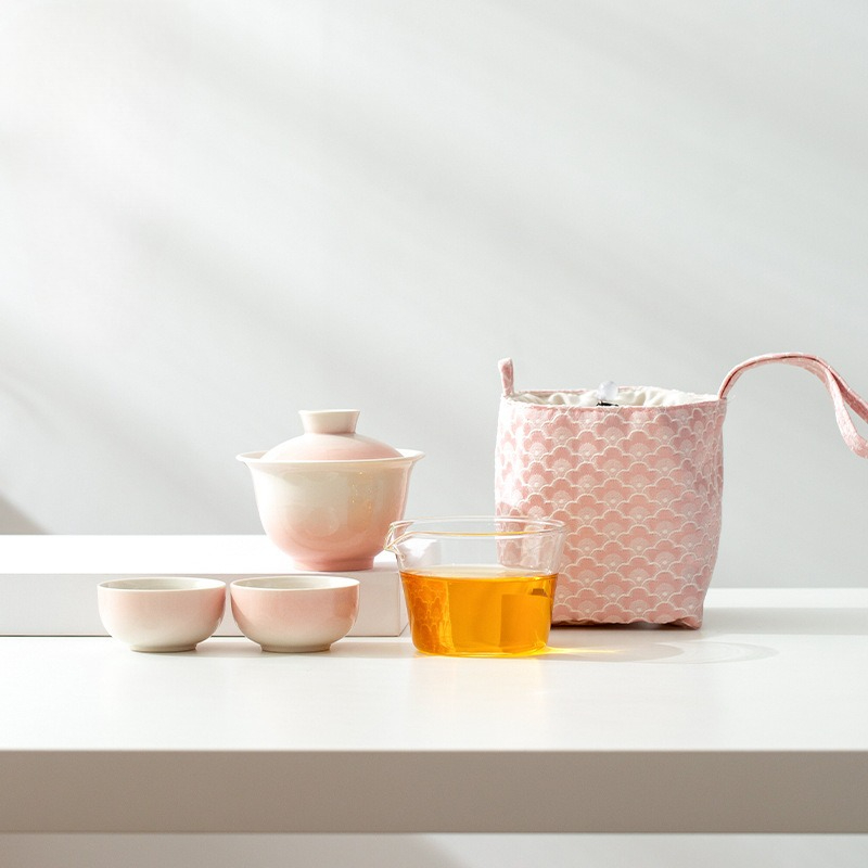 Plant Ash Glaze Gradient Trave – обзор и цена Gongfu Tea Set