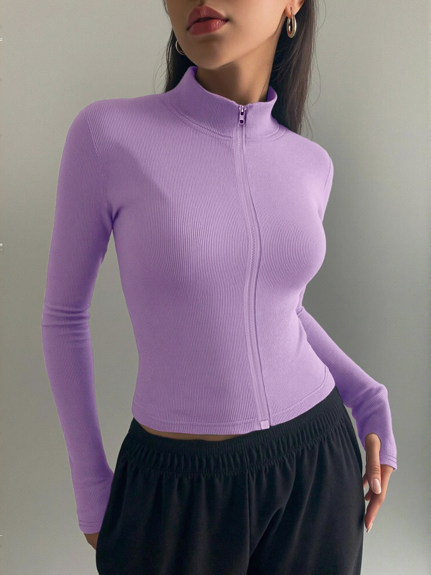 Casual Ribbed High Neck Zip-Up – обзор и цена Coffee&Tea House Opinie