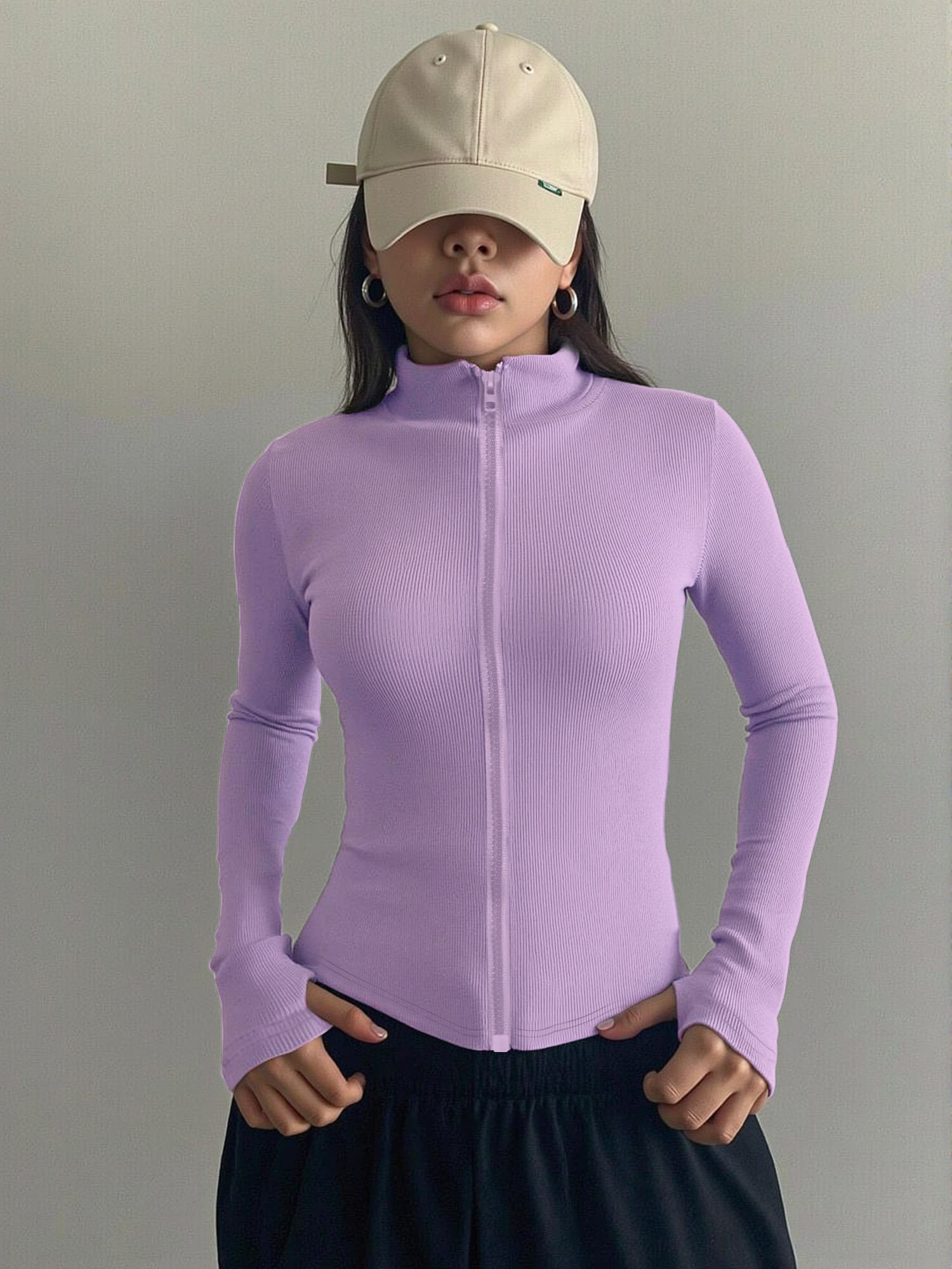 Casual Ribbed High Neck Zip-Up – обзор и цена Coffee&Tea House Opinie