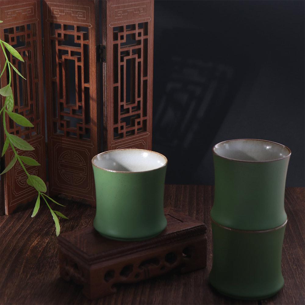 3pcs Master Cup Ceramic Bamboo – обзор и цена Gongfu Tea Set
