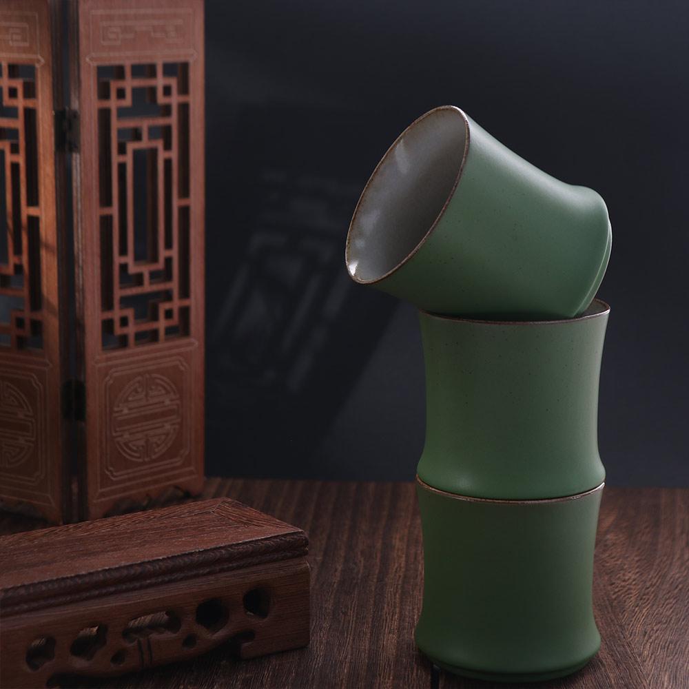3pcs Master Cup Ceramic Bamboo – обзор и цена Gongfu Tea Set